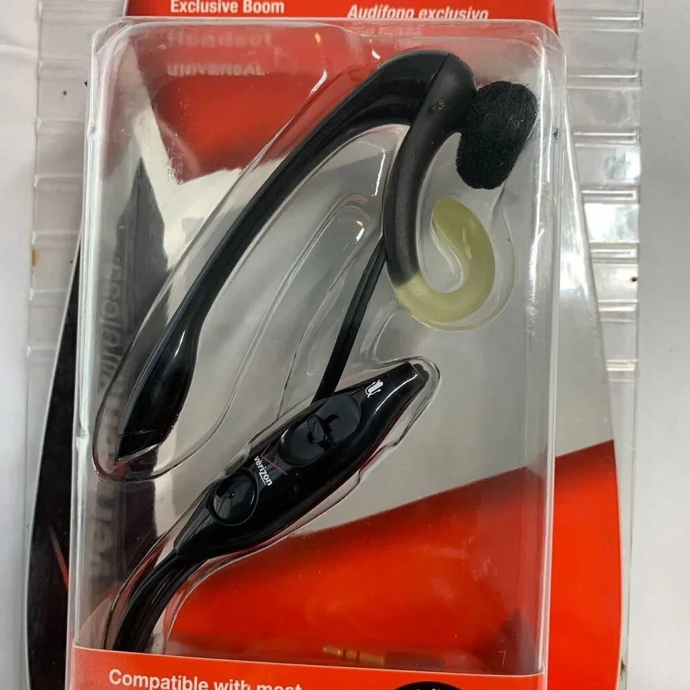 Verizon Plantronics Exclusive Boom Headset Model-MX250MCAE 2.5mm Port NEW B1